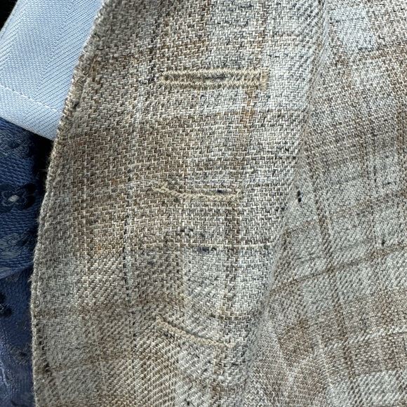 Peter Millar NAGS Crown Crafted BAY Plaid 100% Linen Soft Jacket 42 Long $1200 - Picture 5 of 12